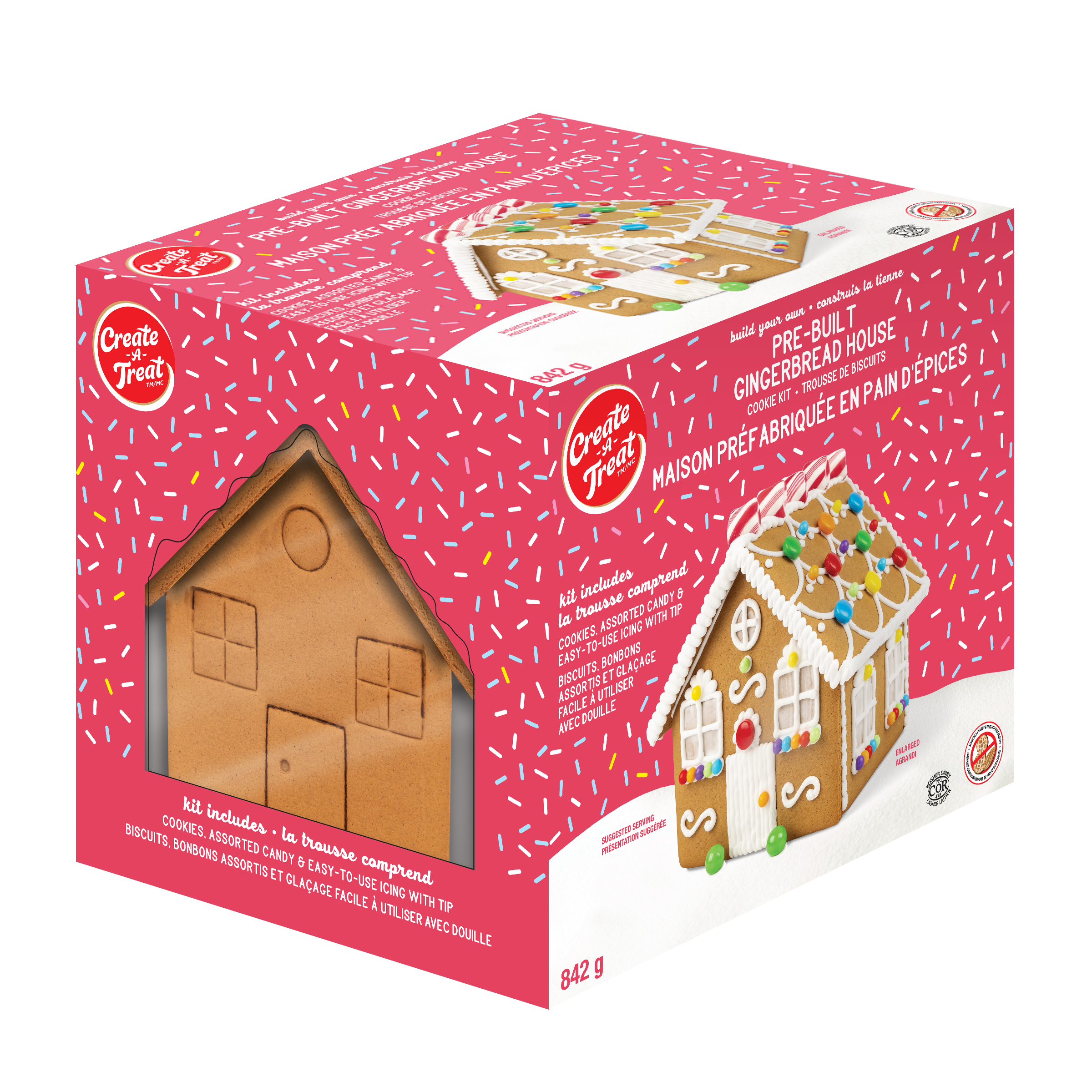Pre-Built Gingerbread House Kit