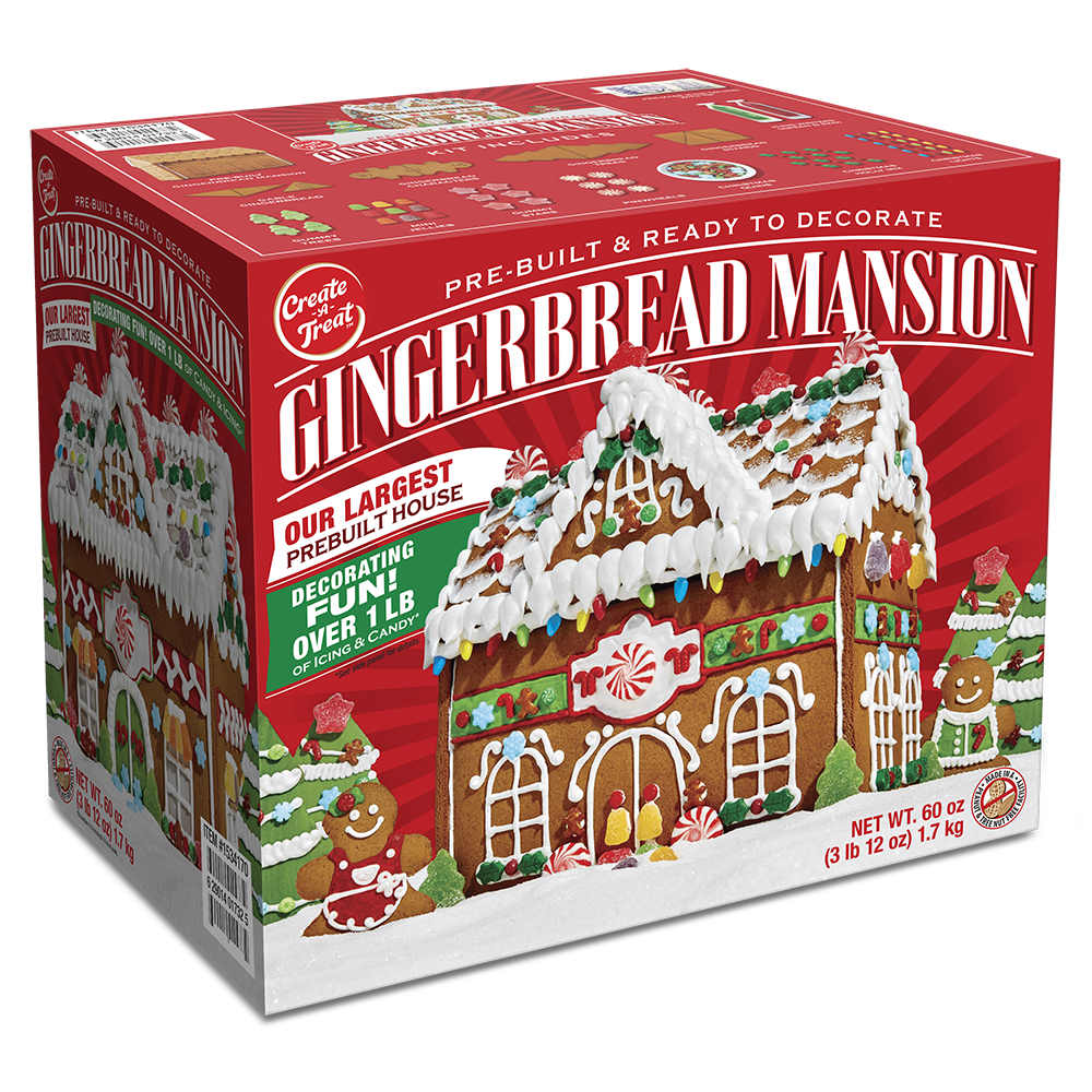 Christmas Gingerbread Pre-Built Mansion Kit