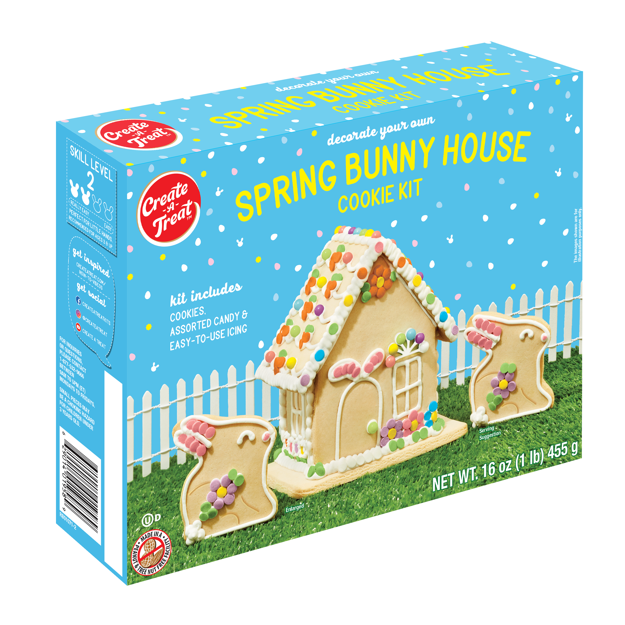 Spring Bunny House Cookie Kit