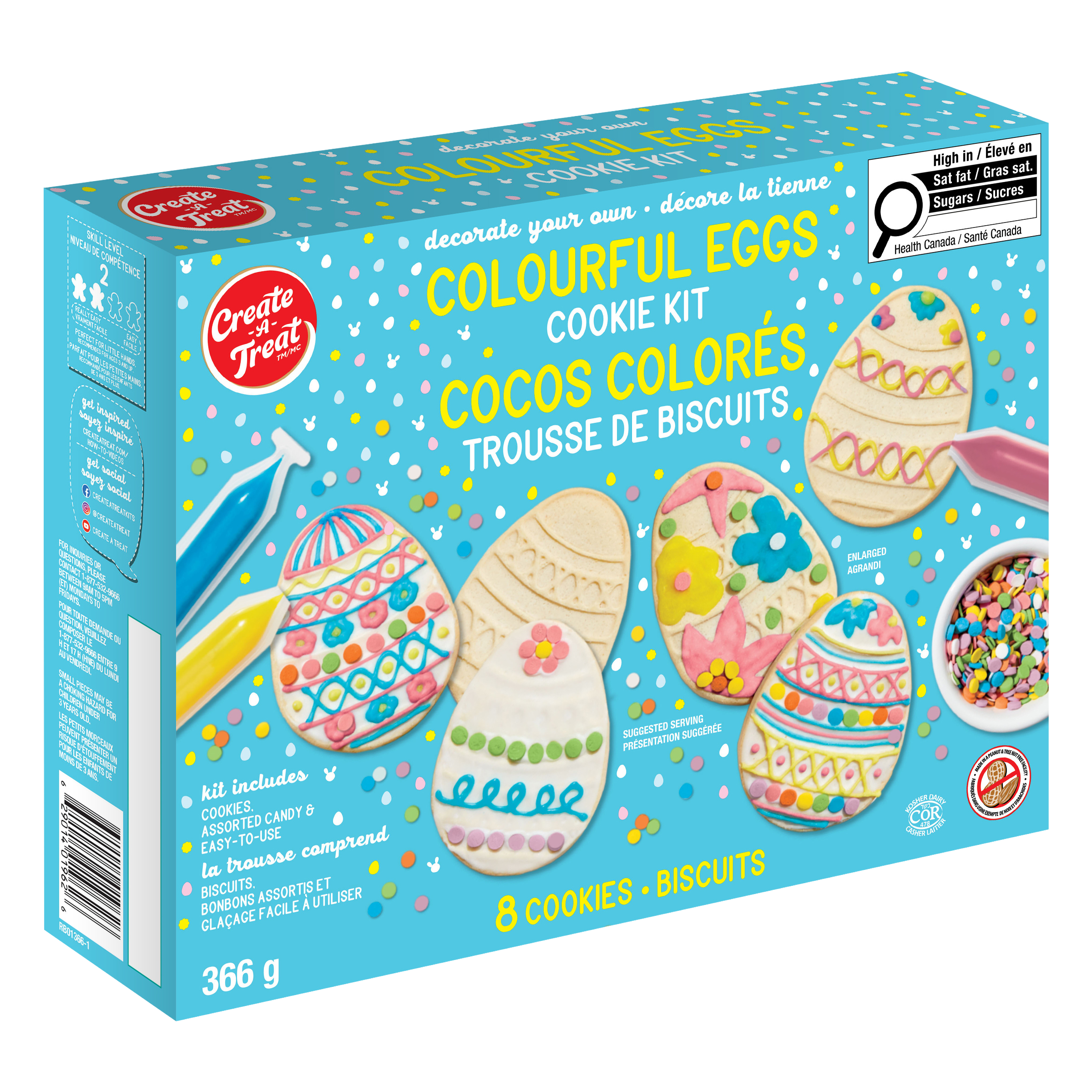 Colourful Eggs Cookie Kit, 8ct