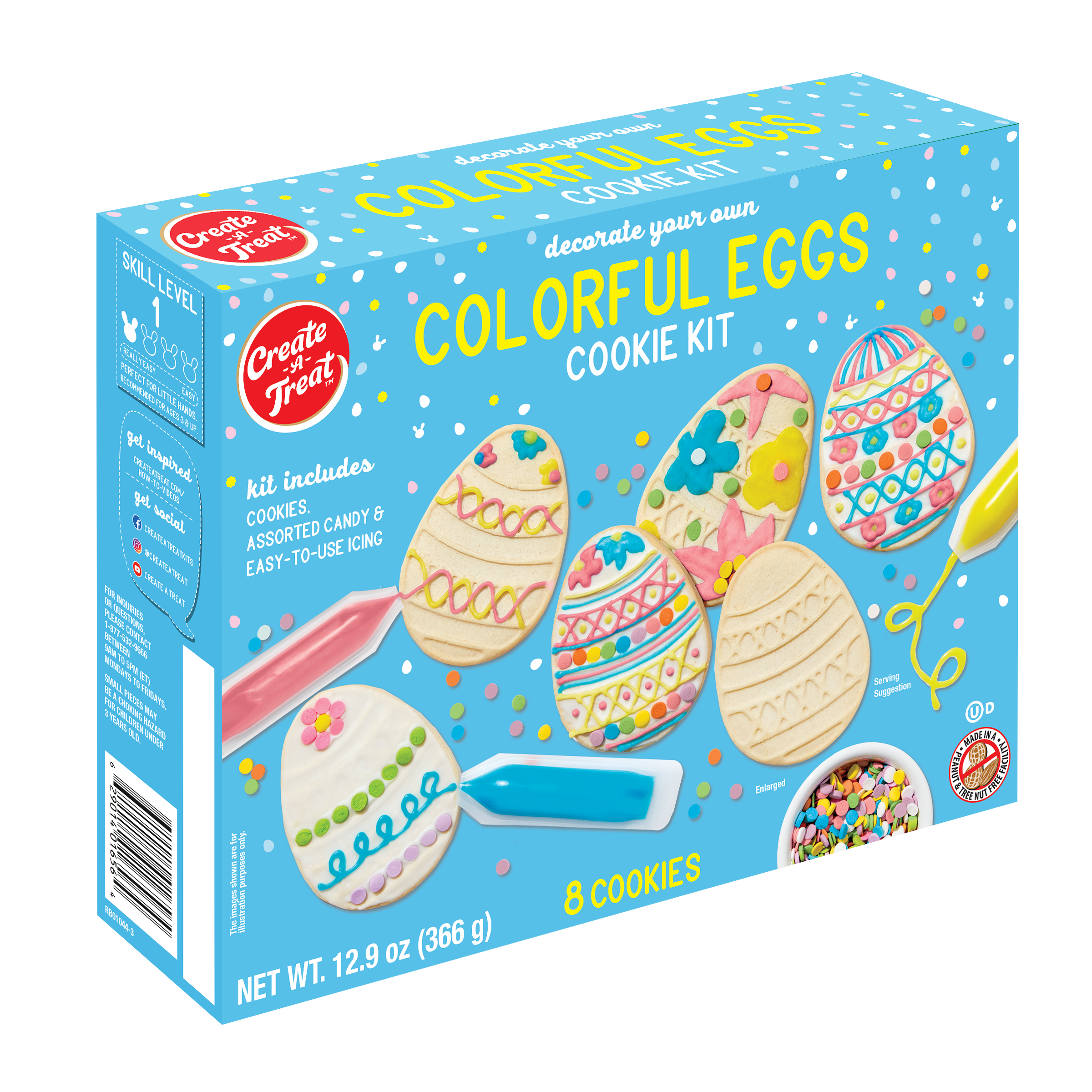 Colorful Eggs Cookie Kit, 8ct